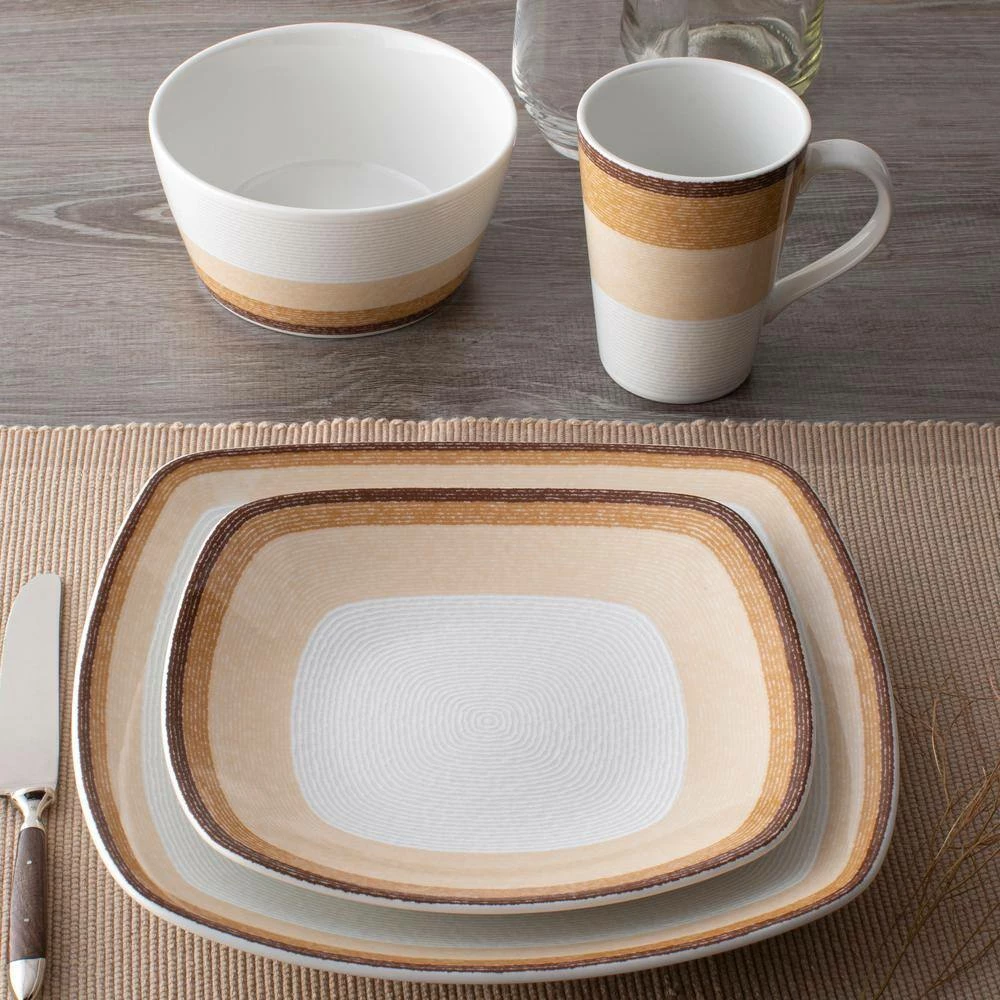 Colorscapes Layers Desert Porcelain 4-Piece Square Place Setting (Service for 1) by Noritake 5 Colorscapes Layers Desert Porcelain 4-Piece Square Place Setting (Service for 1) by Noritake - Image 5