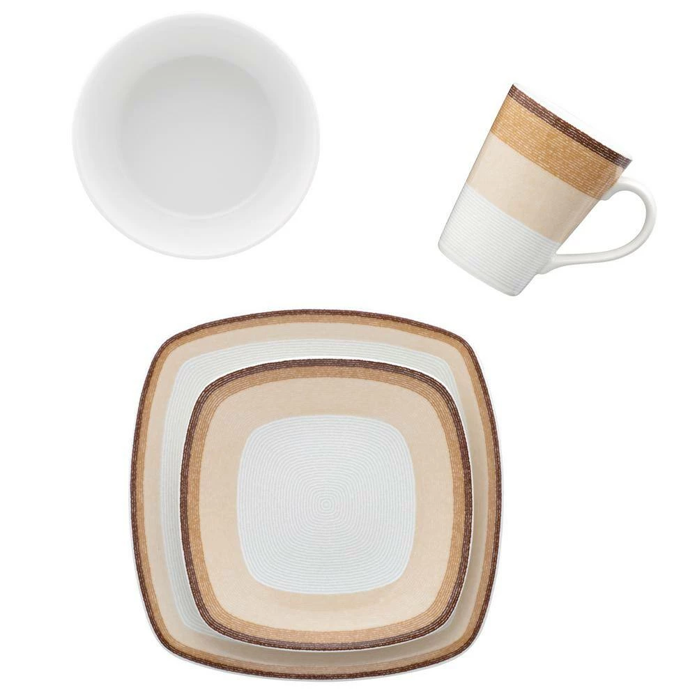 Colorscapes Layers Desert Porcelain 4-Piece Square Place Setting (Service for 1) by Noritake 3 Colorscapes Layers Desert Porcelain 4-Piece Square Place Setting (Service for 1) by Noritake - Image 3
