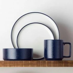 Colortex Stone Navy Porcelain Salad Plate 7-1/2 in. (Set of 4) by Noritake -Cheap Noritake Store navy noritake salad plates dessert plates g015 205d 1f 1000