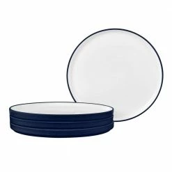 Colortex Stone Navy Porcelain Salad Plate 7-1/2 in. (Set of 4) by Noritake