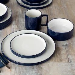 Colortex Stone Navy Porcelain Salad Plate 7-1/2 in. (Set of 4) by Noritake -Cheap Noritake Store navy noritake salad plates dessert plates g015 205d fa 1000