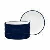 Colortex Stone Navy Porcelain Mini Plate 3-3/4 in. (Set of 4) by Noritake