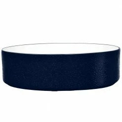 Colortex Stone 10 in. 67 fl. oz. Navy Blue Porcelain Serving Bowl by Noritake