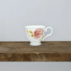 Peony Pageant White Bone China Tea Cup 7 oz. (Set of 4) by Noritake 5 Peony Pageant White Bone China Tea Cup 7 oz. (Set of 4) by Noritake -Cheap Noritake Store noritake coffee cups mugs 4963 402d 31 1000