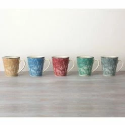 ColorKraft Essence Garnet (Red) Stoneware Set of 4 Mugs, 12 oz. by Noritake -Cheap Noritake Store noritake coffee cups mugs 5115 484d 1f 1000