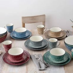 ColorKraft Essence Garnet (Red) Stoneware Set of 4 Mugs, 12 oz. by Noritake -Cheap Noritake Store noritake coffee cups mugs 5115 484d 4f 1000