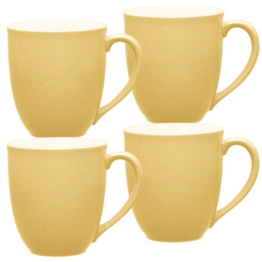 Colorwave Mustard Yellow Stoneware Mug 12 oz. (Set of 4) by Noritake 1 Colorwave Mustard Yellow Stoneware Mug 12 oz. (Set of 4) by Noritake