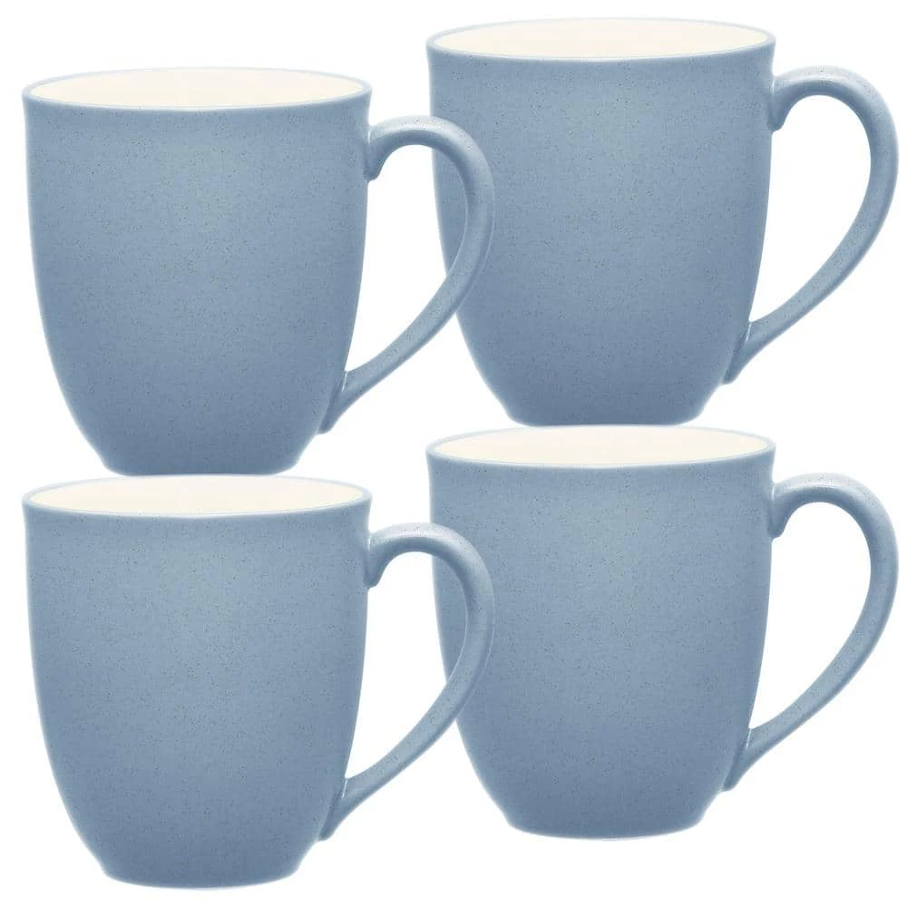 Colorwave Ice Light Blue Stoneware Mug 12 oz. (Set of 4) by Noritake 1 Colorwave Ice Light Blue Stoneware Mug 12 oz. (Set of 4) by Noritake