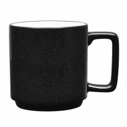 Colortex Stone Black Porcelain Mug 16 oz. by Noritake