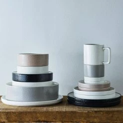 Colortex Stone Grey Porcelain Mug 16 oz. (Set of 4) by Noritake -Cheap Noritake Store noritake coffee cups mugs g008 284d 1f 1000