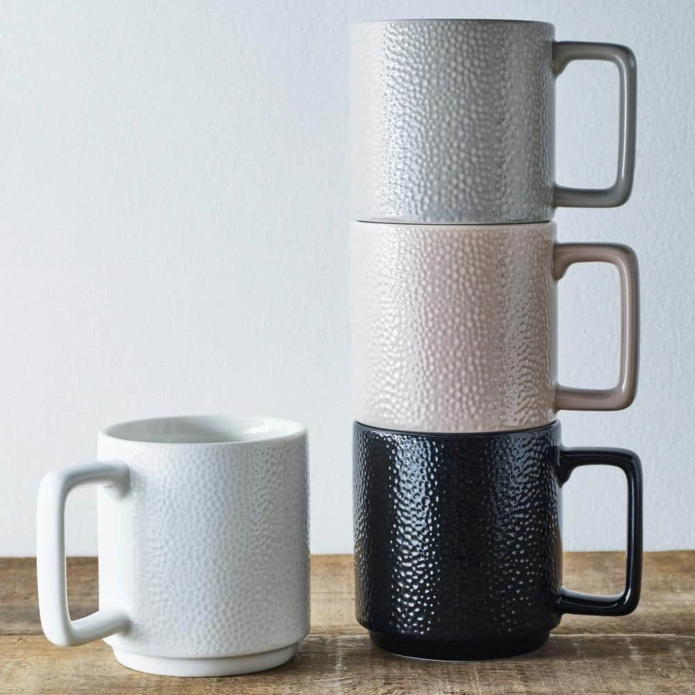 Colortex Stone Taupe Porcelain Mug 16 oz. (Set of 4) by Noritake 3 Colortex Stone Taupe Porcelain Mug 16 oz. (Set of 4) by Noritake - Image 3