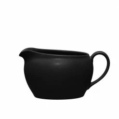 Colorwave Graphite Black Stoneware Gravy Boat 20 oz. by Noritake