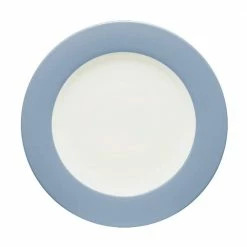 Colorwave Ice Light Blue Stoneware Rim Round Platter 12-1/2 in. by Noritake