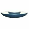 Colorwave Blue Stoneware Chip and Dip 14-3/4 in. by Noritake