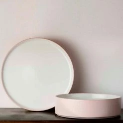 Colortex Stone 11-1/2 in. Blush Pink Porcelain Round Platter by Noritake -Cheap Noritake Store noritake platters g014 837 1f 1000