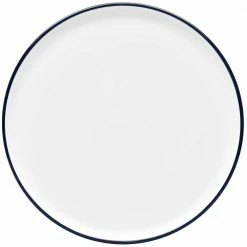 Colortex Stone 11.5 in. Navy Blue Porcelain Round Platter by Noritake