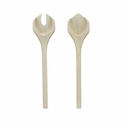Hammock Wood 12 in. x 2-3/4 in. 2-Piece Salad Servers by Noritake