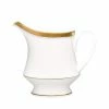 Charlotta Gold/White Porcelain Creamer 8 oz. by Noritake