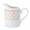 9 oz. White Eternal Palace White Porcelain Gold Creamer by Noritake