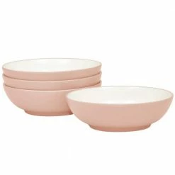 Colorwave 22 oz. 7 in. Pink Set of 4 Cereal/Soup Bowls by Noritake