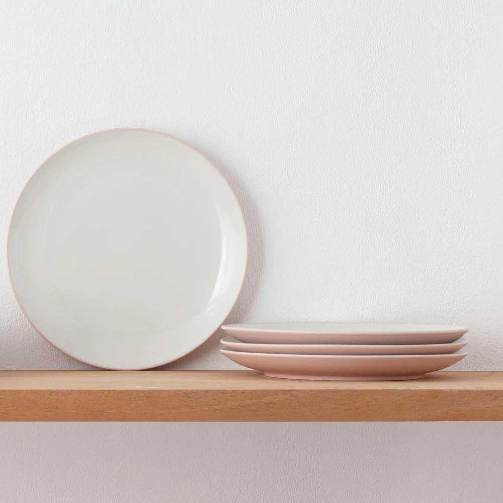 Colorwave 8-1/4 in. Pink Set of 4 Coupe Salad Plates by Noritake 2 Colorwave 8-1/4 in. Pink Set of 4 Coupe Salad Plates by Noritake - Image 2