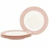 Colorwave 8-1/4 in. Pink Set of 4 Rim Salad Plates by Noritake