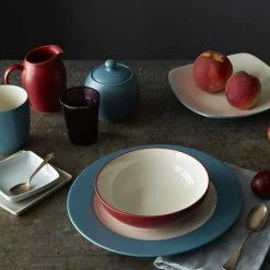 Colorwave 7 in. 22 (fl.oz.) Raspberry Red Stoneware Cereal Bowl/Soup Bowl (Set of 4) by Noritake -Cheap Noritake Store raspberry noritake bowls 8045 500d fa 1000