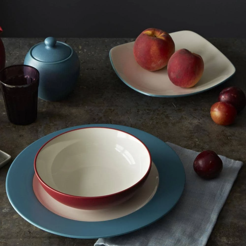 Colorwave Raspberry Red Stoneware Pasta/Rim Soup Bowl 8-1/2 in., 20 oz. by Noritake 5 Colorwave Raspberry Red Stoneware Pasta/Rim Soup Bowl 8-1/2 in., 20 oz. by Noritake - Image 5