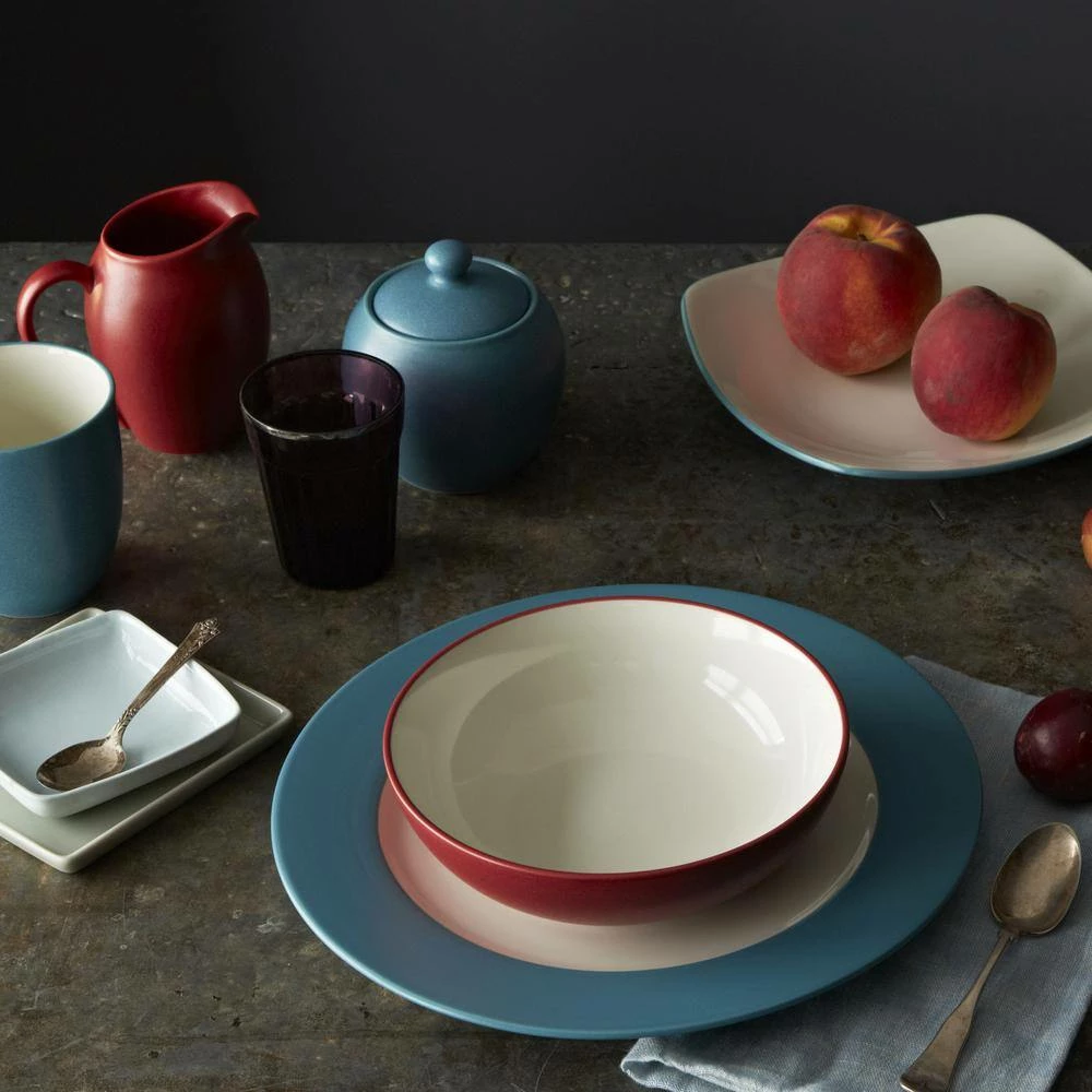 Colorwave Raspberry Red Stoneware Pasta/Rim Soup Bowl 8-1/2 in., 20 oz. by Noritake 6 Colorwave Raspberry Red Stoneware Pasta/Rim Soup Bowl 8-1/2 in., 20 oz. by Noritake - Image 6