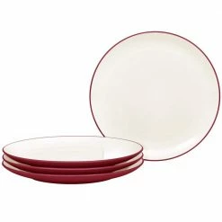 Colorwave Raspberry Red Stoneware Coupe Salad Plate 8-1/4 in. (Set of 4) by Noritake