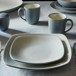 Colorwave Slate Grey Stoneware Rim Salad Plate 8-1/4 in. (Set of 4) by Noritake -Cheap Noritake Store slate noritake salad plates dessert plates 5107 605d 44 1000