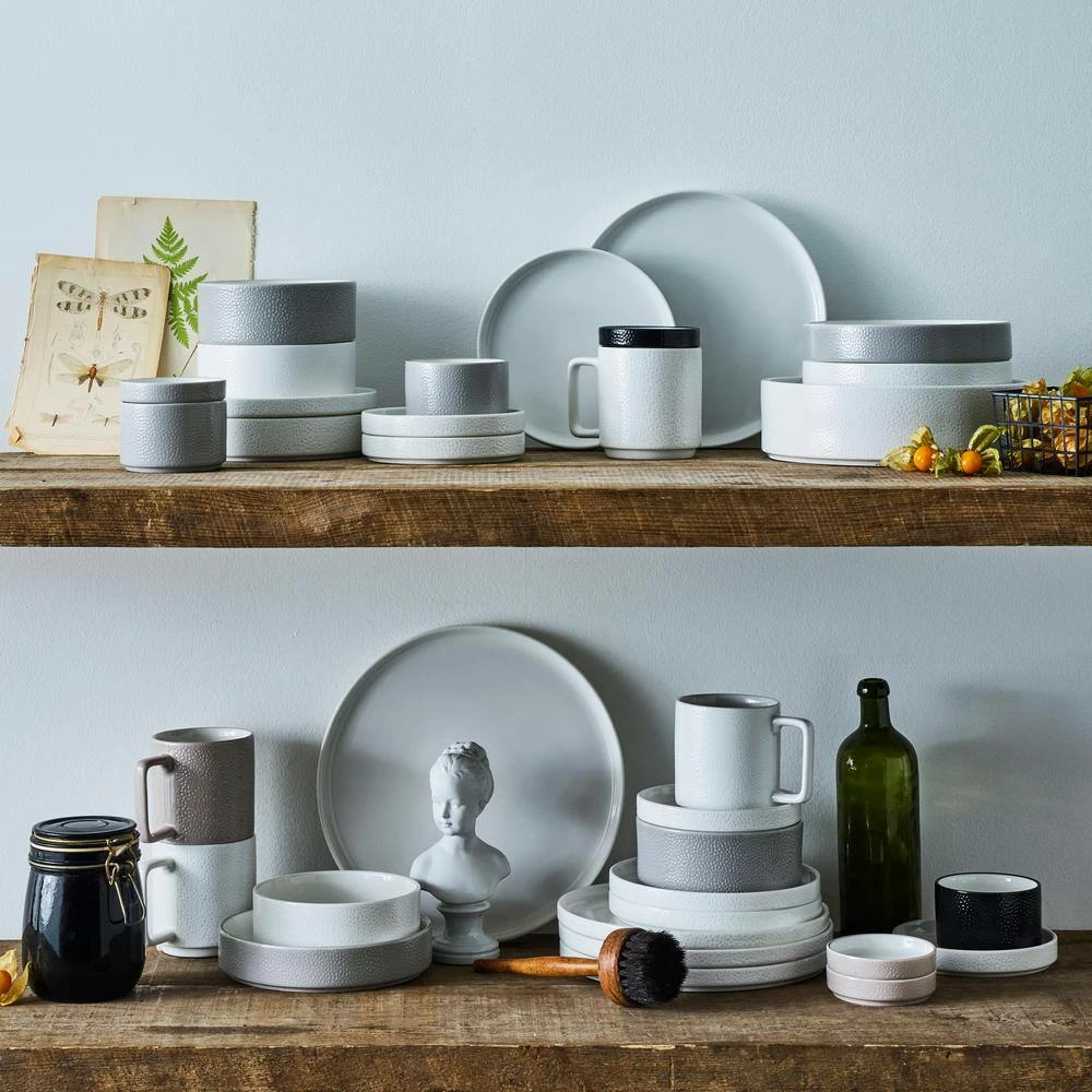 Colortex Stone Taupe Porcelain Dinner Plate 9-3/4 in. (Set of 4) by Noritake 3 Colortex Stone Taupe Porcelain Dinner Plate 9-3/4 in. (Set of 4) by Noritake - Image 3