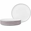 Colortex Stone Taupe Porcelain Dinner Plate 9-3/4 in. (Set of 4) by Noritake