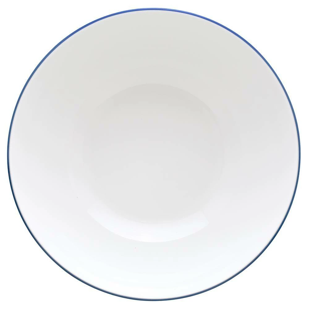 9 in., 32 oz. White/Blue Blossom Road White Porcelain Round Vegetable Bowl by Noritake 2 9 in., 32 oz. White/Blue Blossom Road White Porcelain Round Vegetable Bowl by Noritake - Image 2