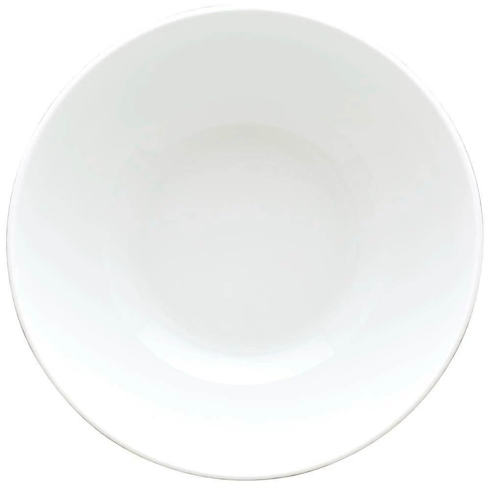 9 in., 32 oz. White/Blue Bloomington Road White Porcelain Round Vegetable Bowl by Noritake 2 9 in., 32 oz. White/Blue Bloomington Road White Porcelain Round Vegetable Bowl by Noritake - Image 2