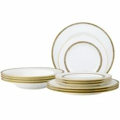 Haku 12-Piece Dinnerware Set (Service for 4) by Noritake