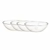 Platinum Wave White/Platinum Porcelain Cereal Bowls (Set of 4) 7-3/4 in., 36 oz. by Noritake