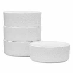 Colortex Stone 20 fl.oz White Porcelain Cereal Bowl 6 in. (Set of 4) by Noritake