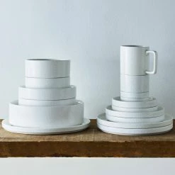 Colortex Stone 20 fl.oz White Porcelain Cereal Bowl 6 in. (Set of 4) by Noritake -Cheap Noritake Store white noritake bowls g010 200d 76 1000