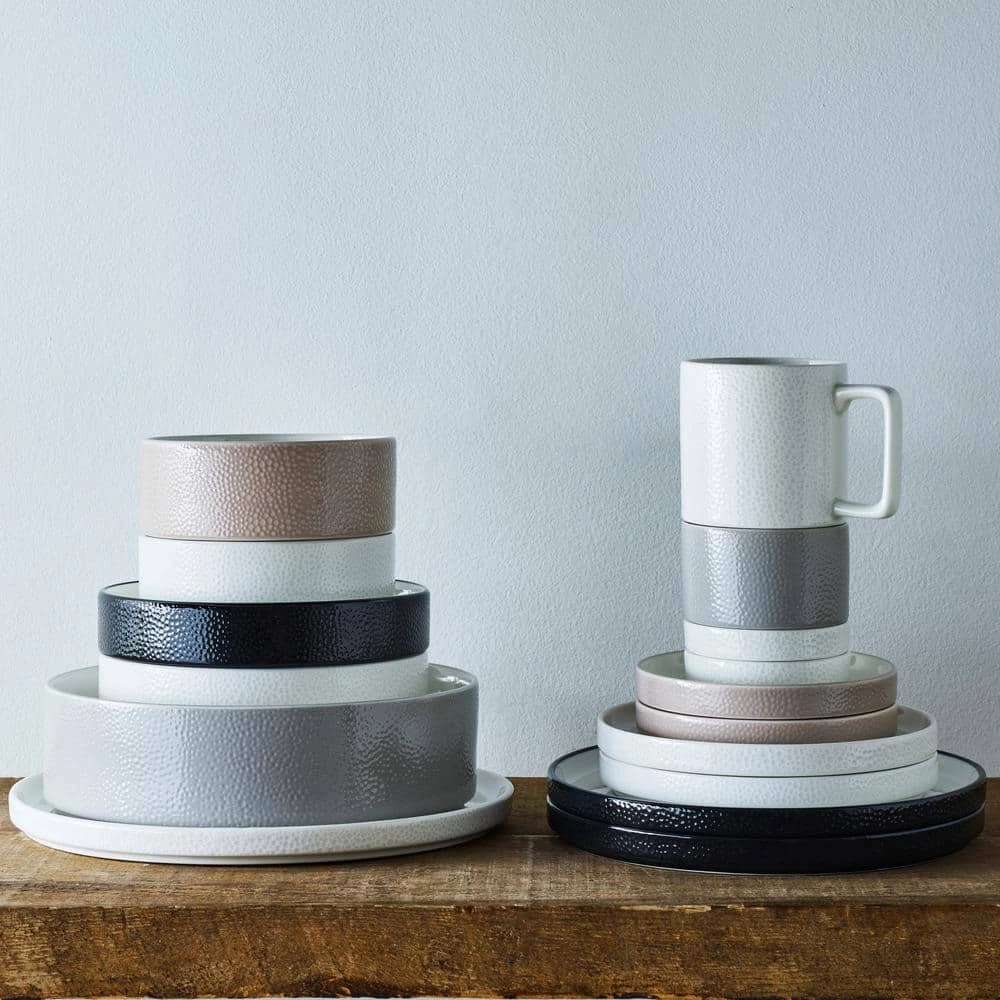 Colortex Stone White Porcelain Dinner Plate 9-3/4 in. (Set of 4) by Noritake 4 Colortex Stone White Porcelain Dinner Plate 9-3/4 in. (Set of 4) by Noritake - Image 4