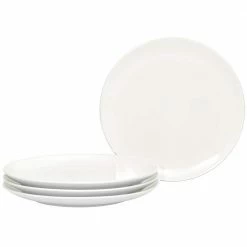 Colorwave White Stoneware Coupe Salad Plate 8-1/4 in. (Set of 4) by Noritake