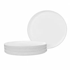 Colortex Stone White Porcelain Salad Plate 7-1/2 in. (Set of 4) by Noritake