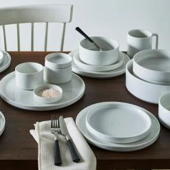 Colortex Stone White Porcelain Salad Plate 7-1/2 in. (Set of 4) by Noritake -Cheap Noritake Store white noritake salad plates dessert plates g010 205d 76 1000