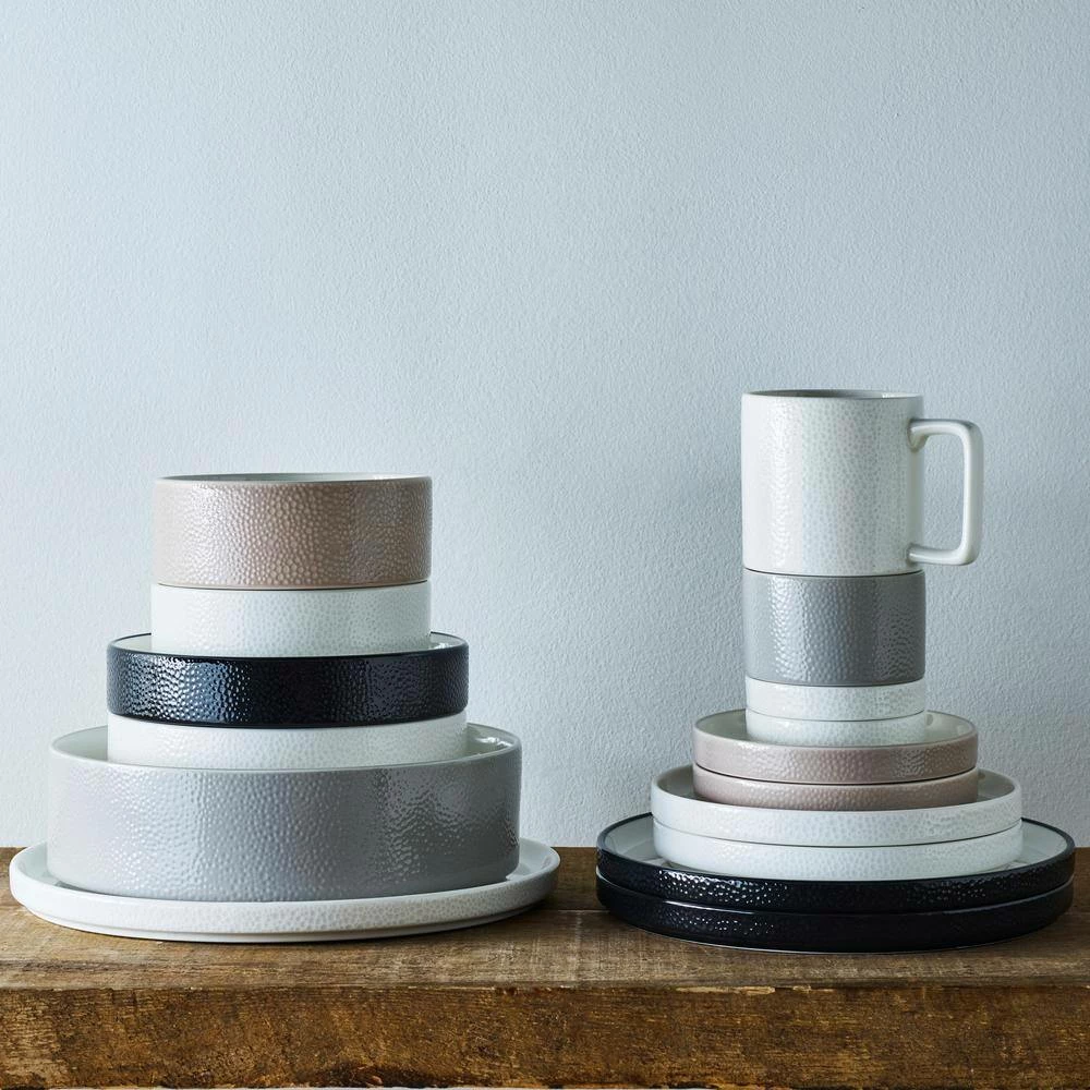 Colortex Stone White Porcelain Small Plate 6 in. by Noritake 5 Colortex Stone White Porcelain Small Plate 6 in. by Noritake - Image 5