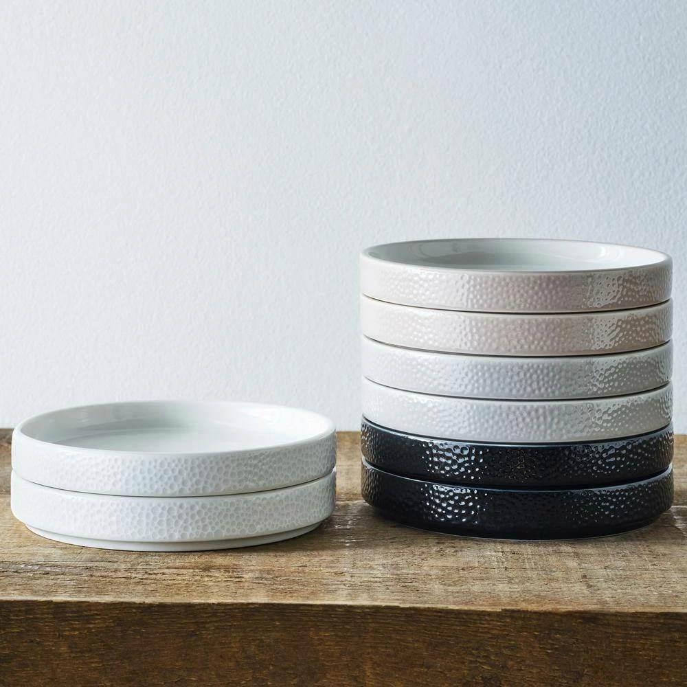 Colortex Stone White Porcelain Small Plate 6 in. by Noritake 3 Colortex Stone White Porcelain Small Plate 6 in. by Noritake - Image 3