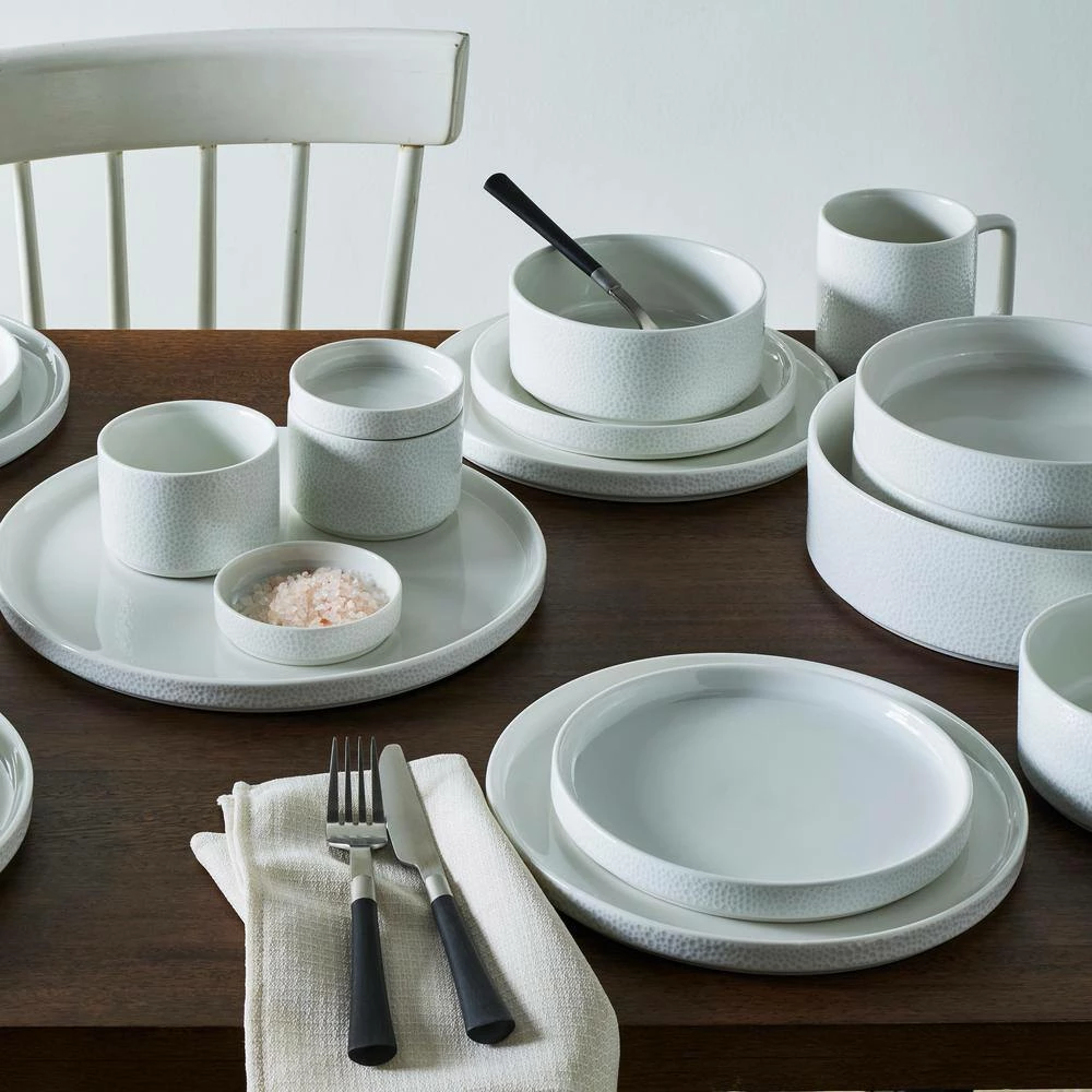 Colortex Stone White Porcelain Small Plate 6 in. by Noritake 7 Colortex Stone White Porcelain Small Plate 6 in. by Noritake - Image 7