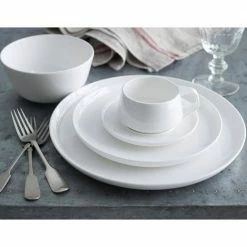 Marc Newson 6 1/4 in. White Bone China Bread and Butter Plates (Set of 4) by Noritake -Cheap Noritake Store white noritake salad plates dessert plates m412 bb04 4f 1000