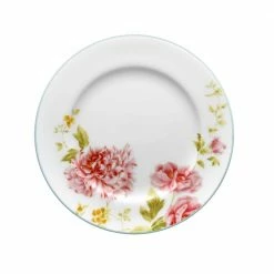 Peony Pageant White Bone China Bread and Butter/Appetizer Plate 6-1/2 in. by Noritake