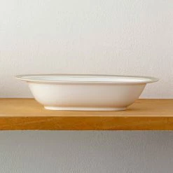 10-1/2 in. 24 oz. Brilliance White Bone China Oval Vegetable Bowl by Noritake -Cheap Noritake Store white platinum gold noritake serving bowls 4824 415 31 1000