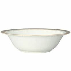 9-1/2 in. 32 oz. Brilliance White Bone China Round Vegetable Bowl by Noritake